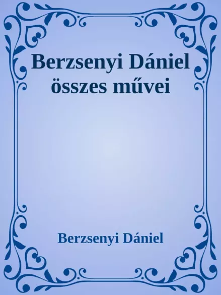 Berzsenyi Dániel összes művei borító
