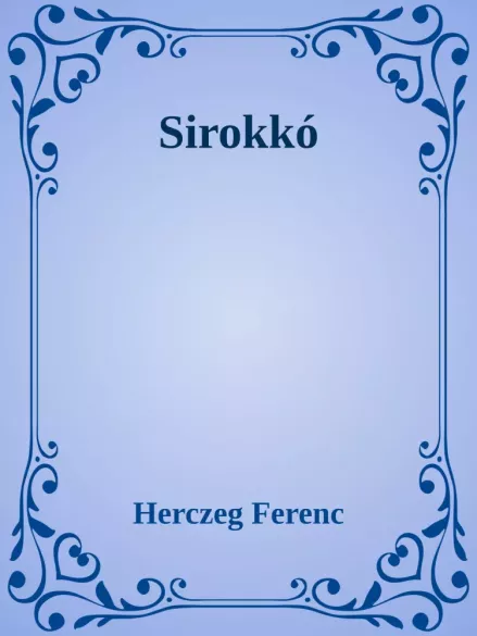 Sirokkó borító