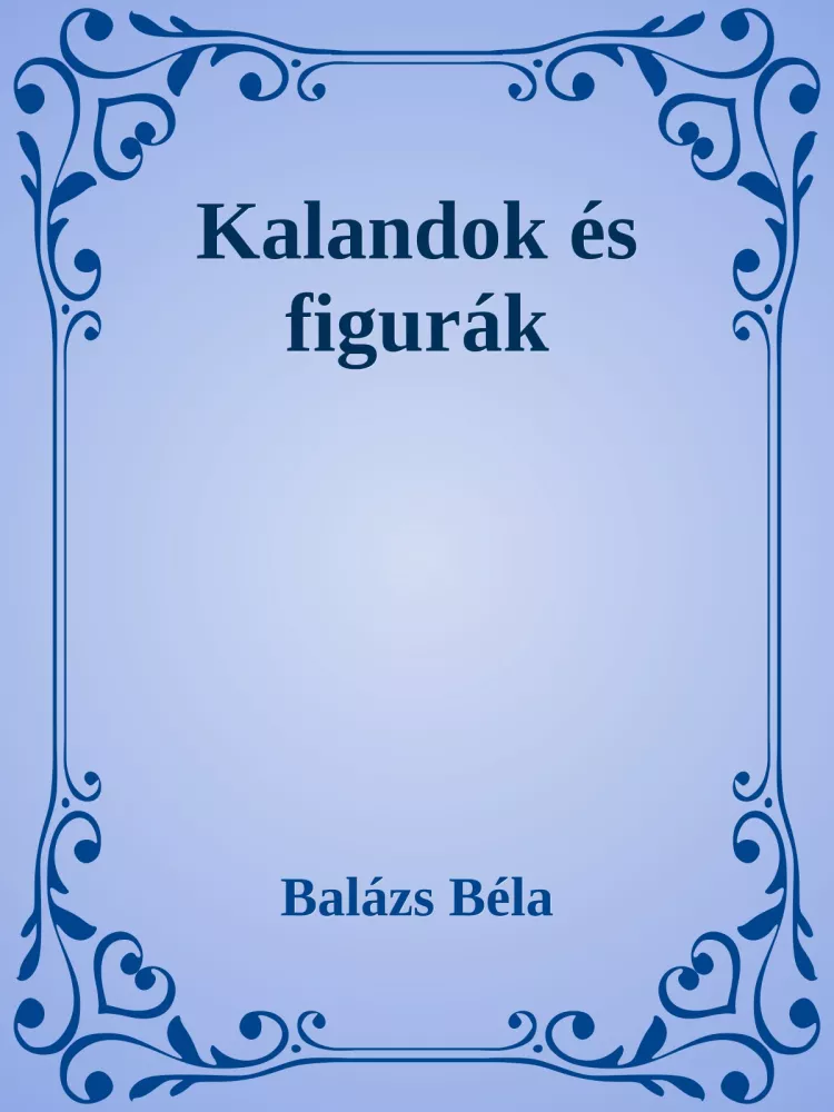 Kalandok és figurák borító
