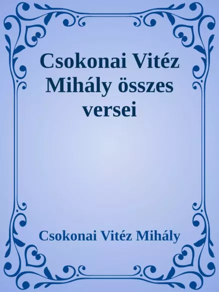 Csokonai összes verse borító
