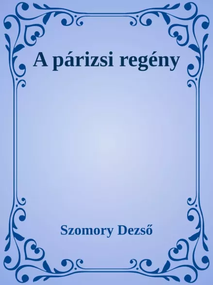 A párizsi regény borító