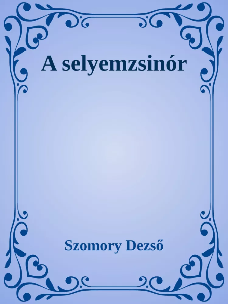 A selyemzsinór borító