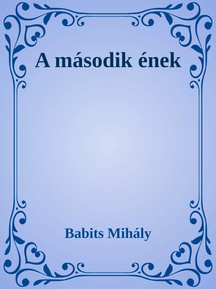 A második ének borító