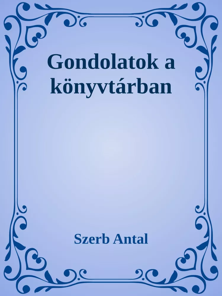 Gondolatok a könyvtárban borító
