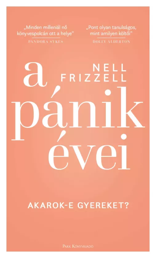 A pánik évei borító