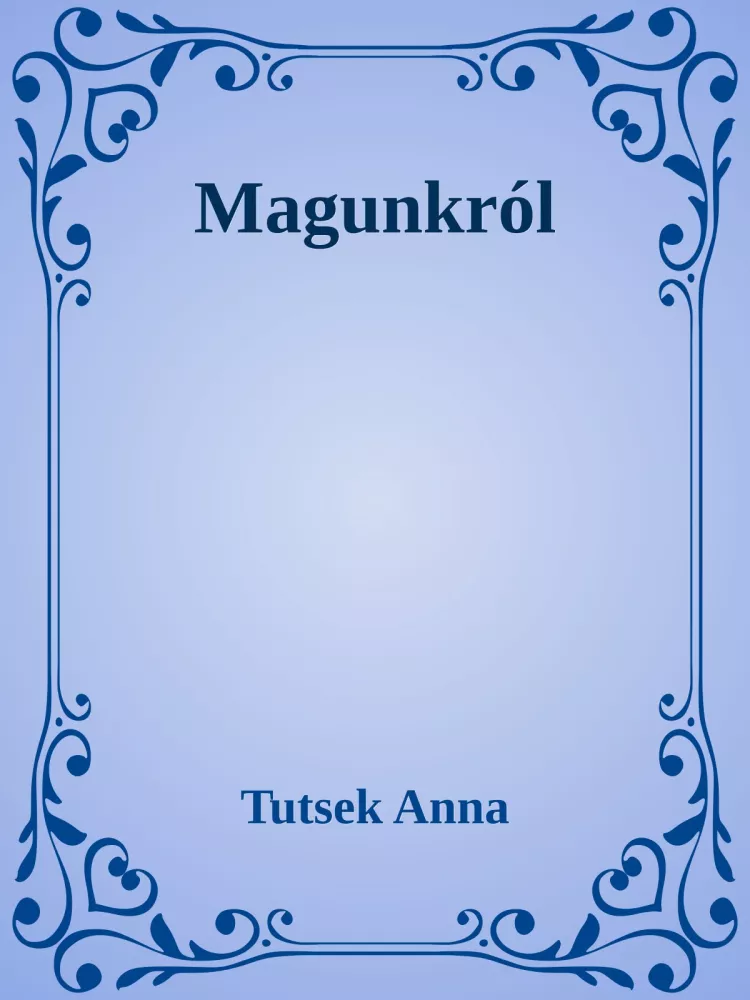 Magunkról borító