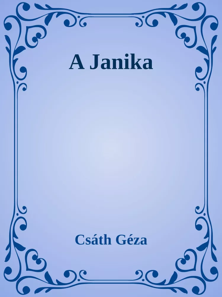 A Janika borító