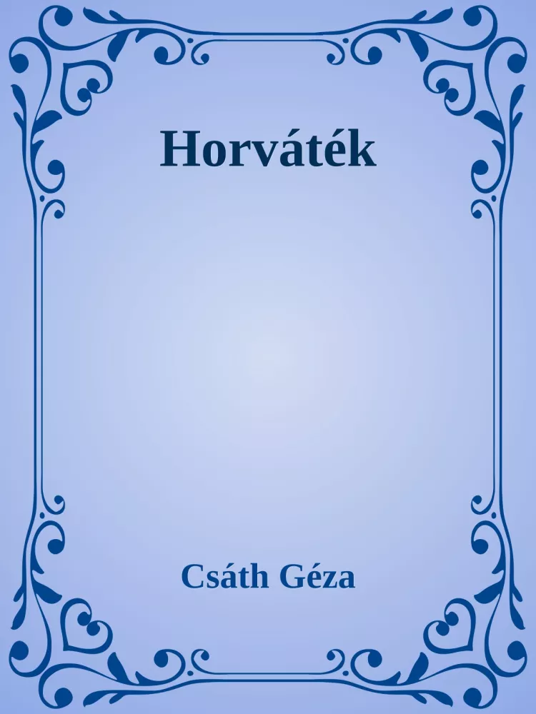 Horváték borító