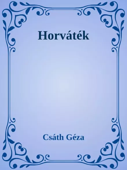 Horváték borító