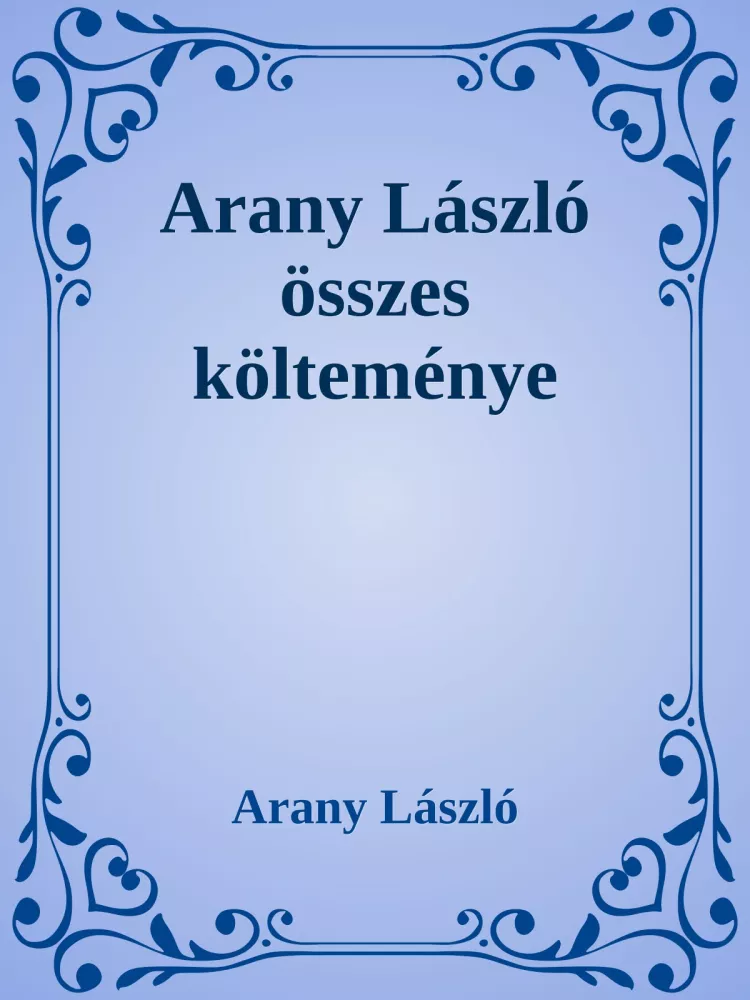Arany László összes költeménye borító