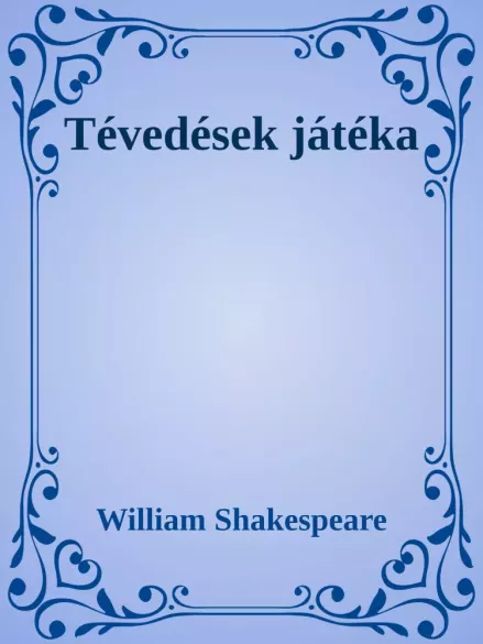 Tévedések játéka borító