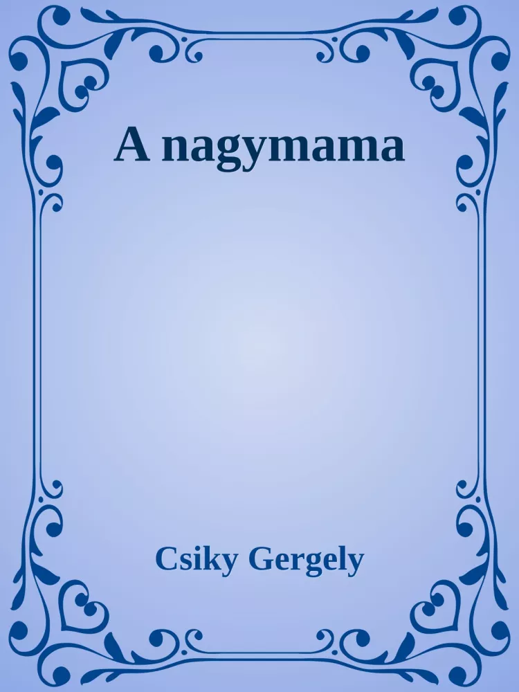 A nagymama borító