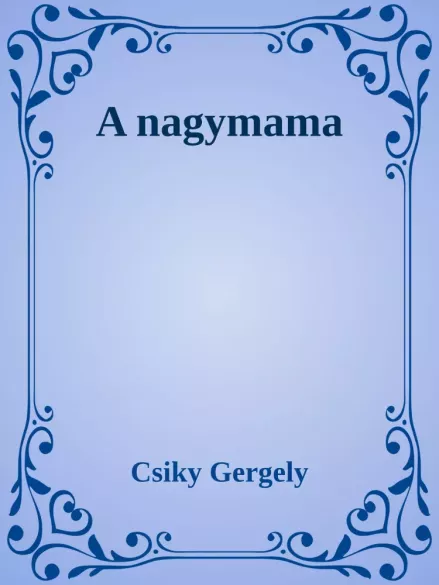 A nagymama borító