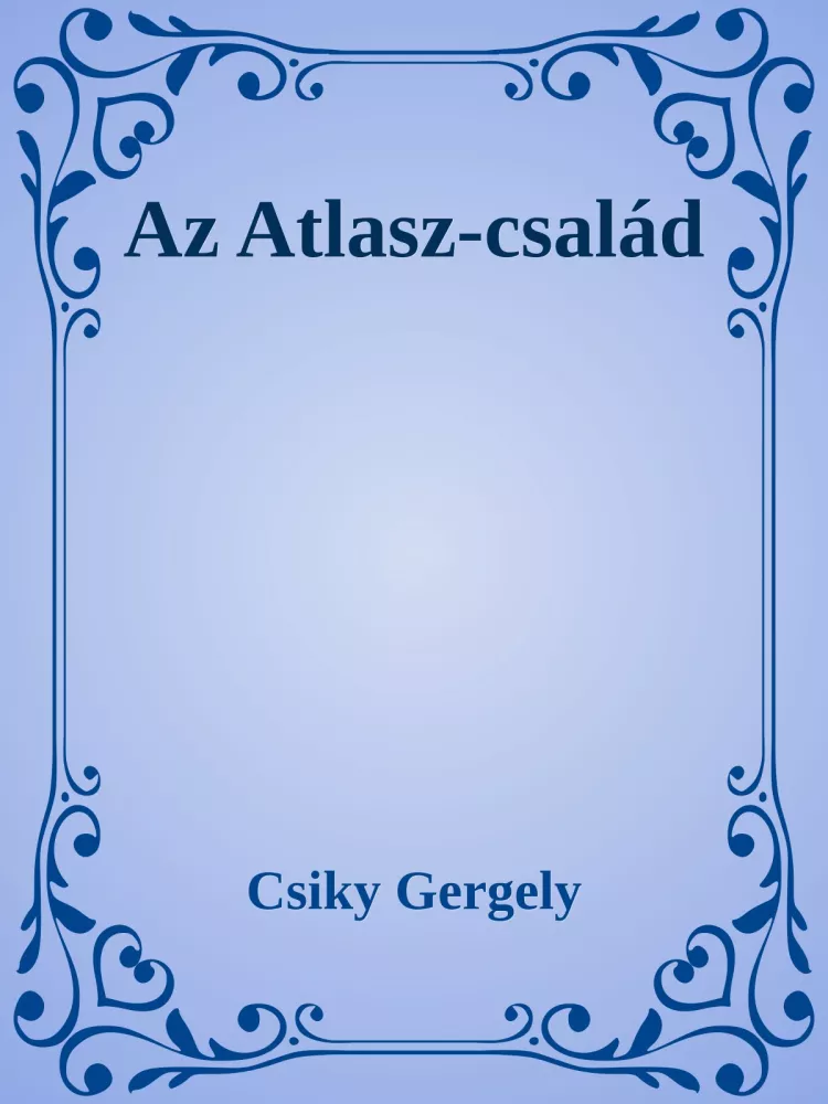 Az Atlasz-család borító