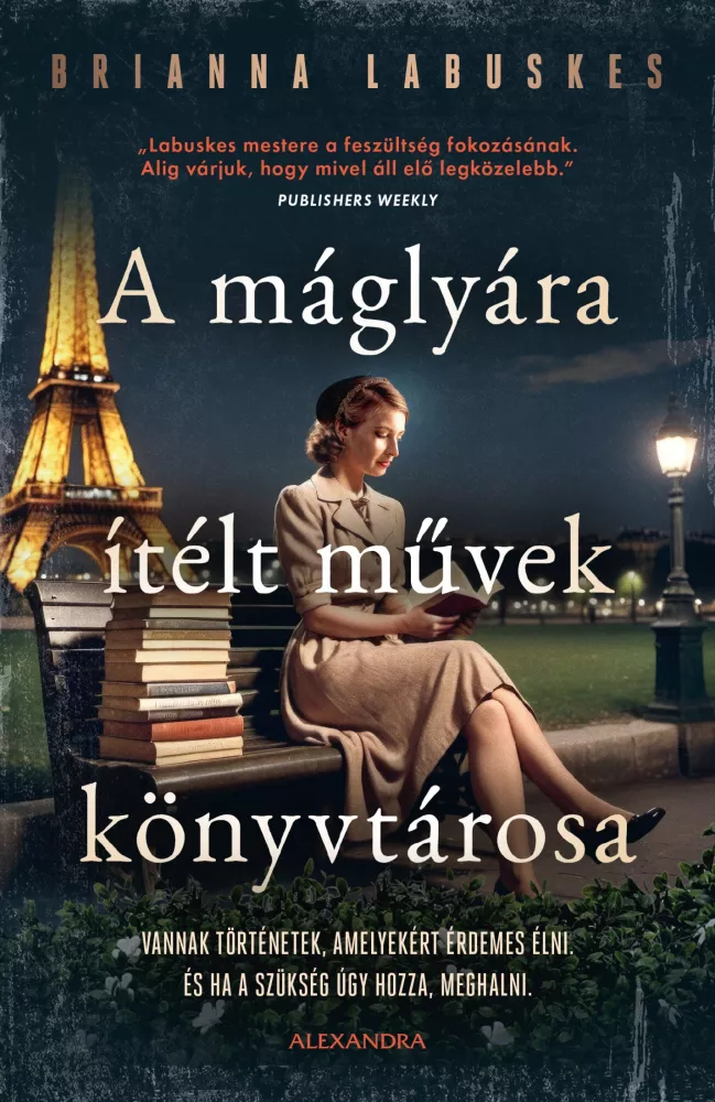 A máglyára ítélt művek könyvtárosa borító