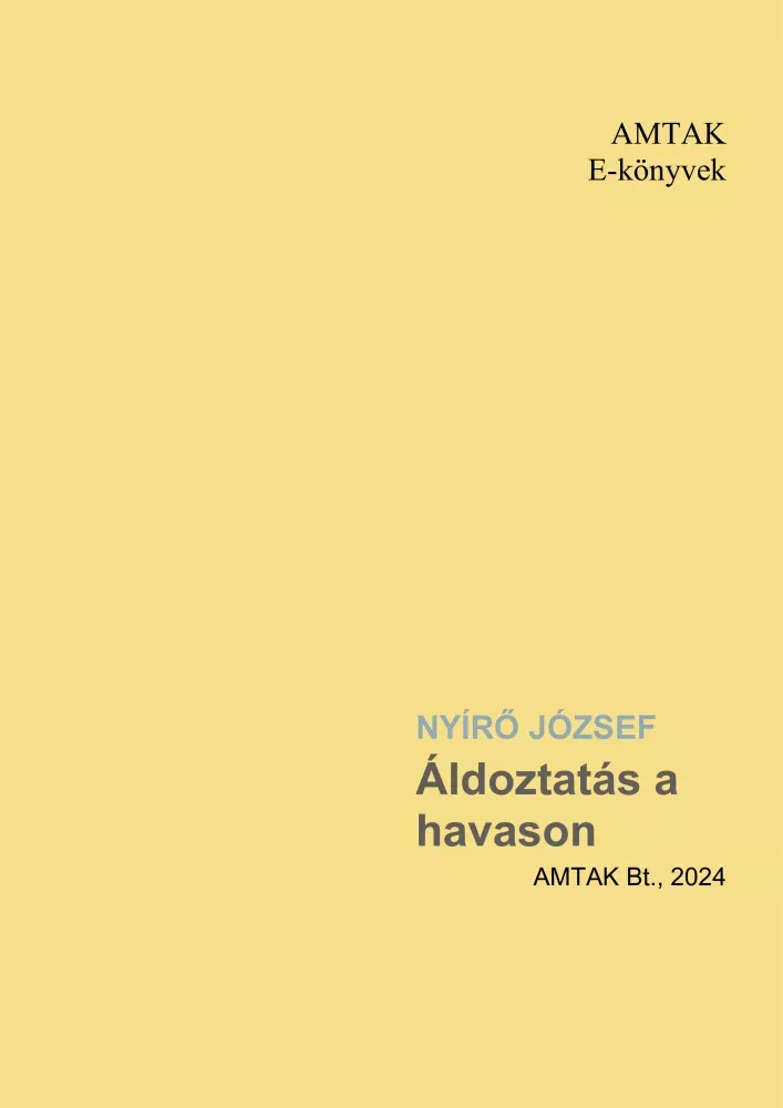Áldoztatás a havason borító