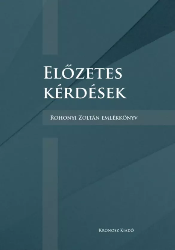 Előzetes kérdések
