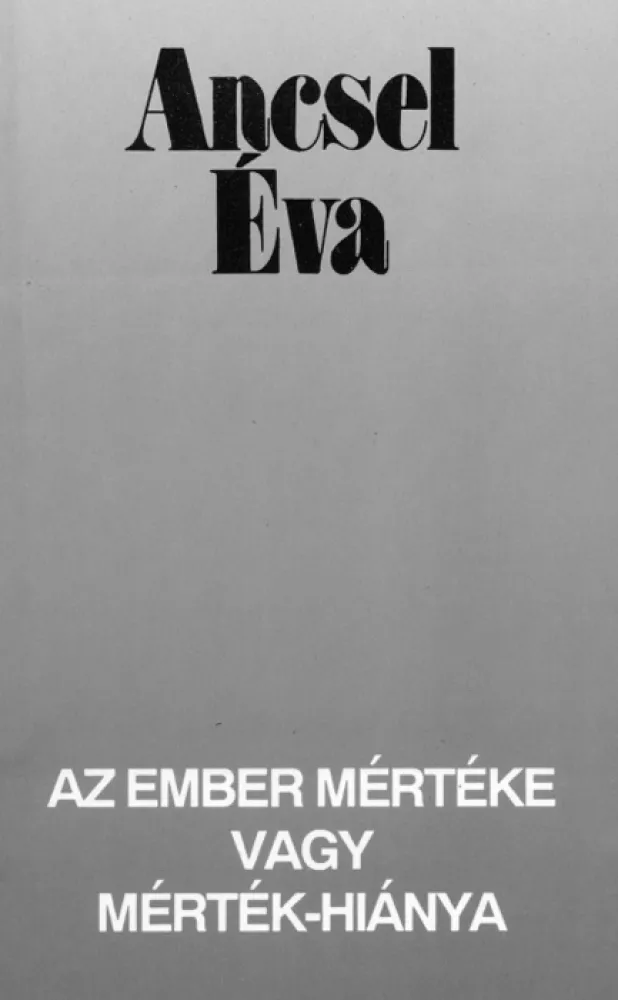 Az ember mértéke vagy mértékhiánya borító