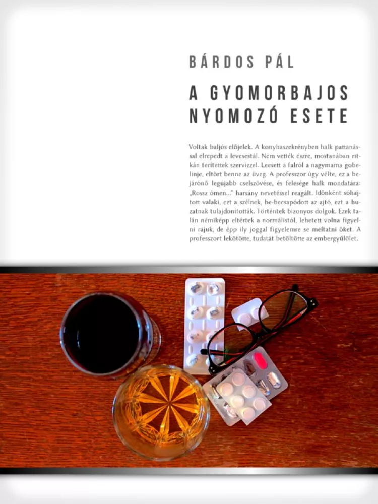 A gyomorbajos nyomozó esete borító