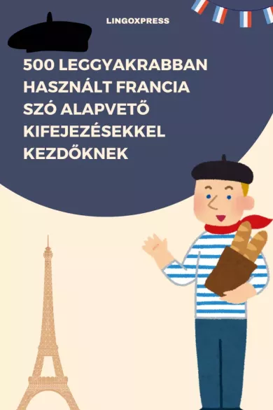 500 leggyakrabban használt Francia szó alapvető kifejezésekkel kezdőknek borító