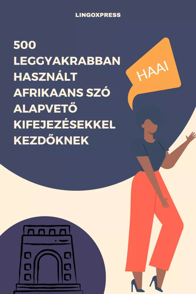 500 leggyakrabban használt Afrikaans szó alapvető kifejezésekkel kezdőknek borító