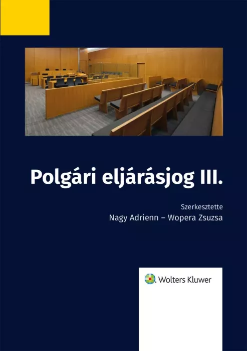 Polgári eljárásjog III. borító