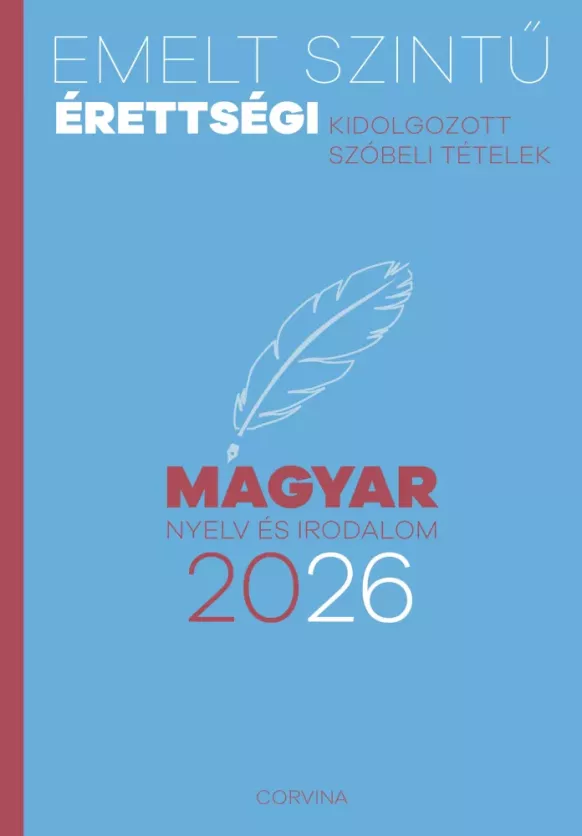 Emelt szintű érettségi – magyar nyelv és irodalom 2026 borító