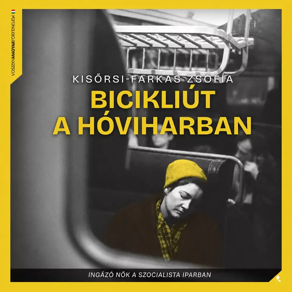 Bicikliút a hóviharban borító