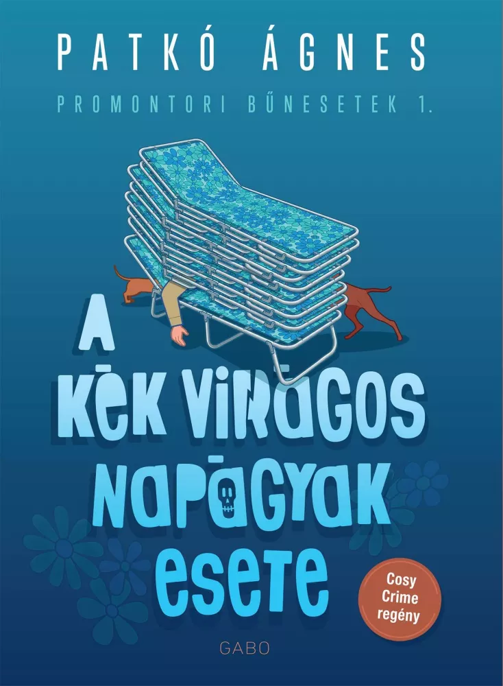 A kék virágos napágyak esete borító