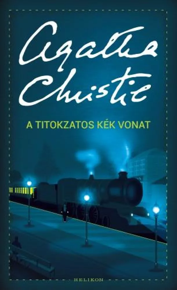 A titokzatos kék vonat borító