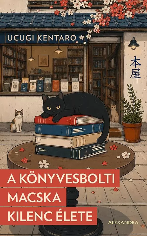 A könyvesbolti macska kilenc élete borító